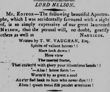 Morning Post - Tuesday 19 November 1805