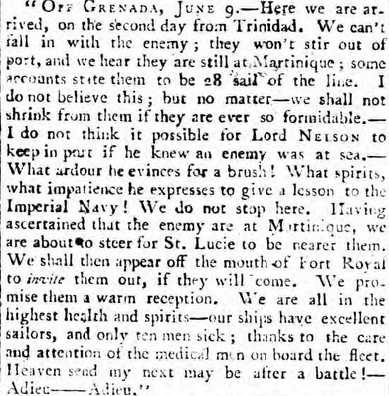 Morning Post - Wednesday 10 July 1805